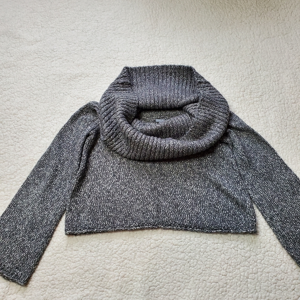 NWOT Aerie Cropped Cowlneck Turtleneck Sweater Size M - Picture 1 of 11